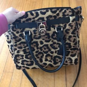 Large Michael Kors Cheetah print purse